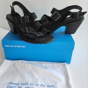 John Fluevog Hopeful multi buckle sandal in black